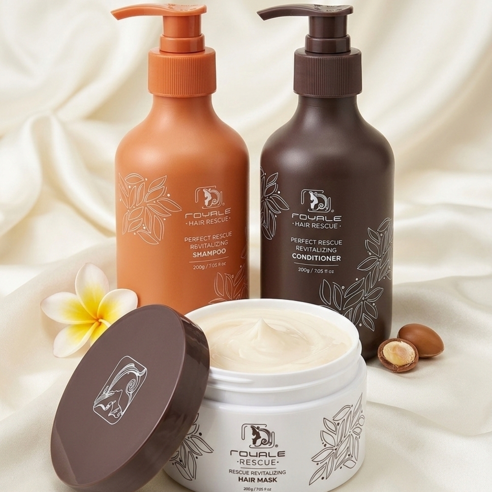 Trouble Hair Rescue Shampoo, Conditioner, and Hair Mask Set